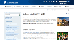 Desktop Screenshot of catalog.etown.edu