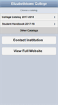 Mobile Screenshot of catalog.etown.edu